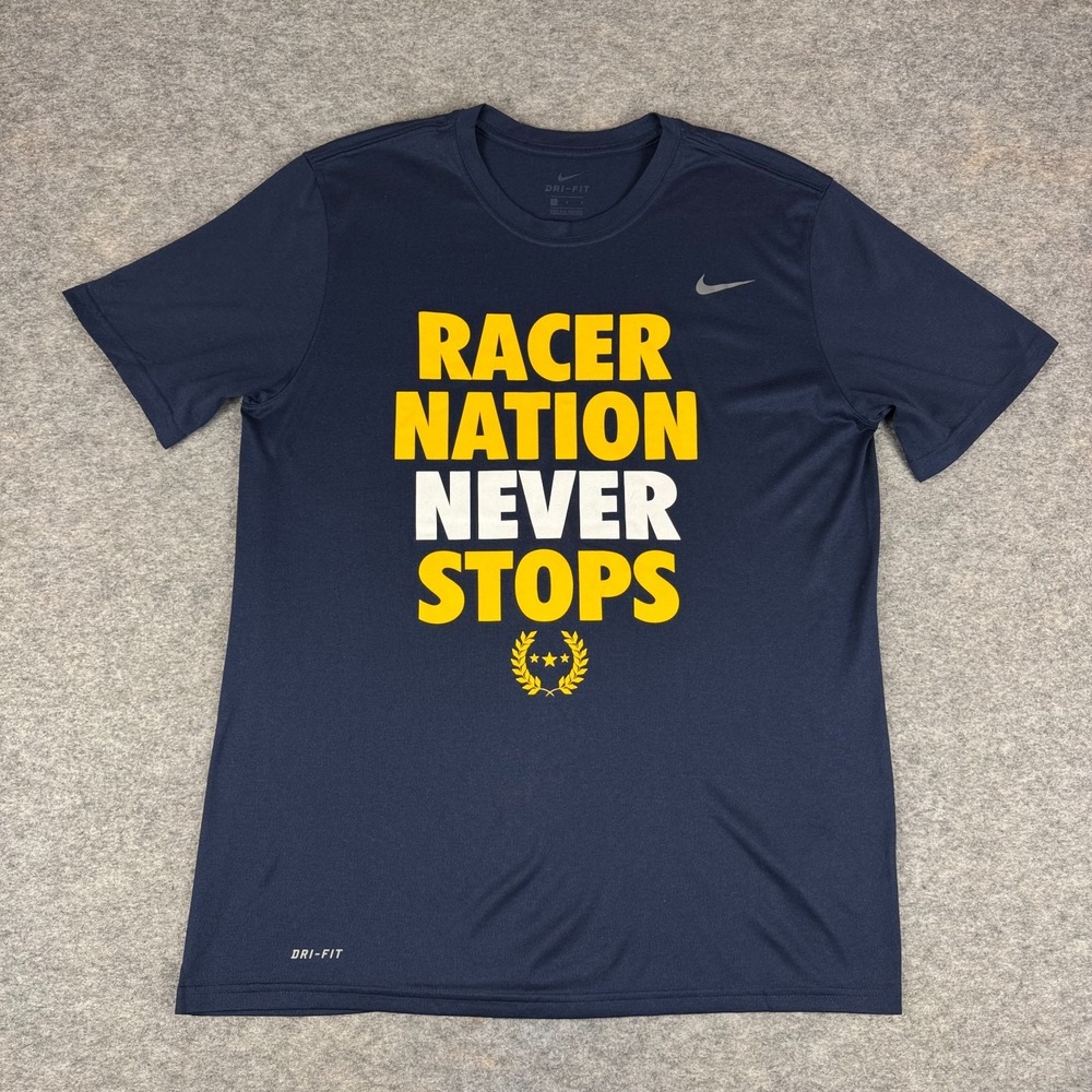 Nike Dri Fit Murray State Racers‎ T-Shirt Racer Nation Never Stops Mens Large L